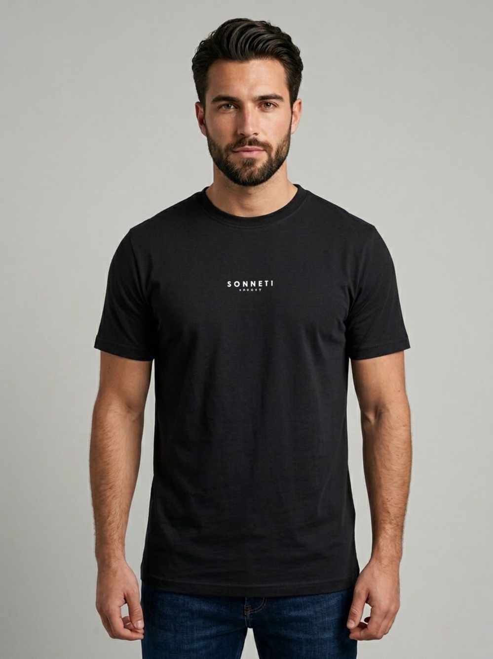 Sonneti London Essential Short Sleeve Graphic T-Shirt Minimalist Streetwear